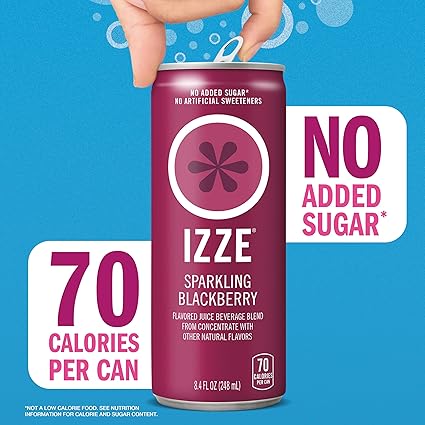 IZZE Sparkling Juice Beverage Variety Pack 24 ct 8.4 oz