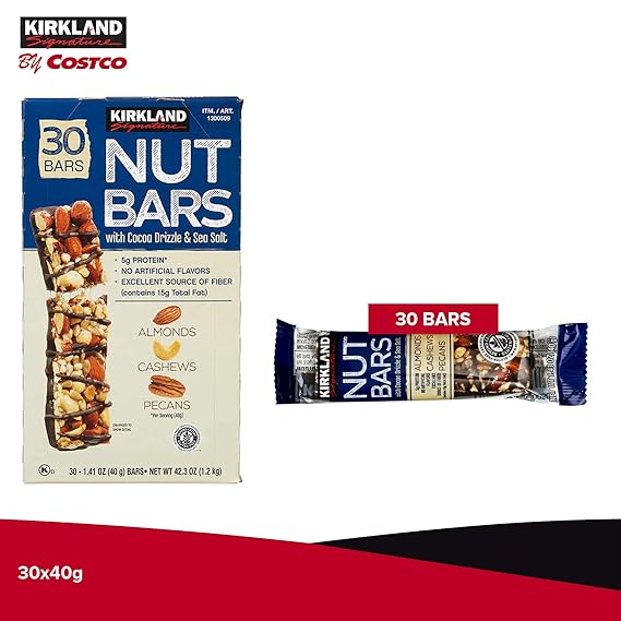 Kirkland Signature Nut Bars 30 ct, 1.41oz