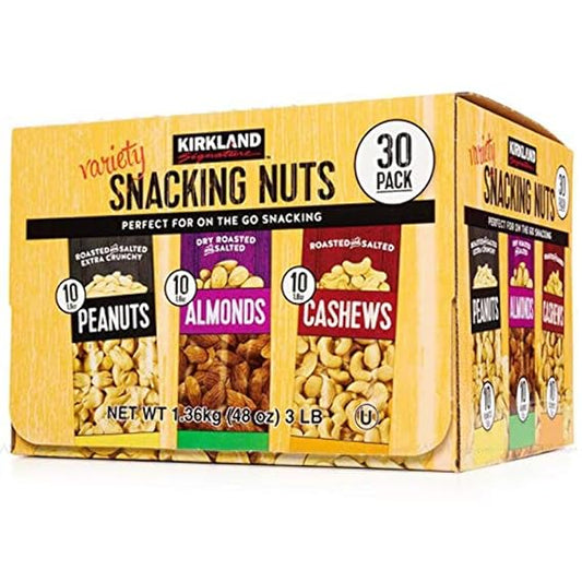 Kirkland Signature Snacking Nuts Variety Pack 30 ct, 1.6 oz