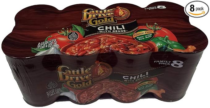 Cattle Drive Beef Chili w/ Beans 8 Count, 15 oz