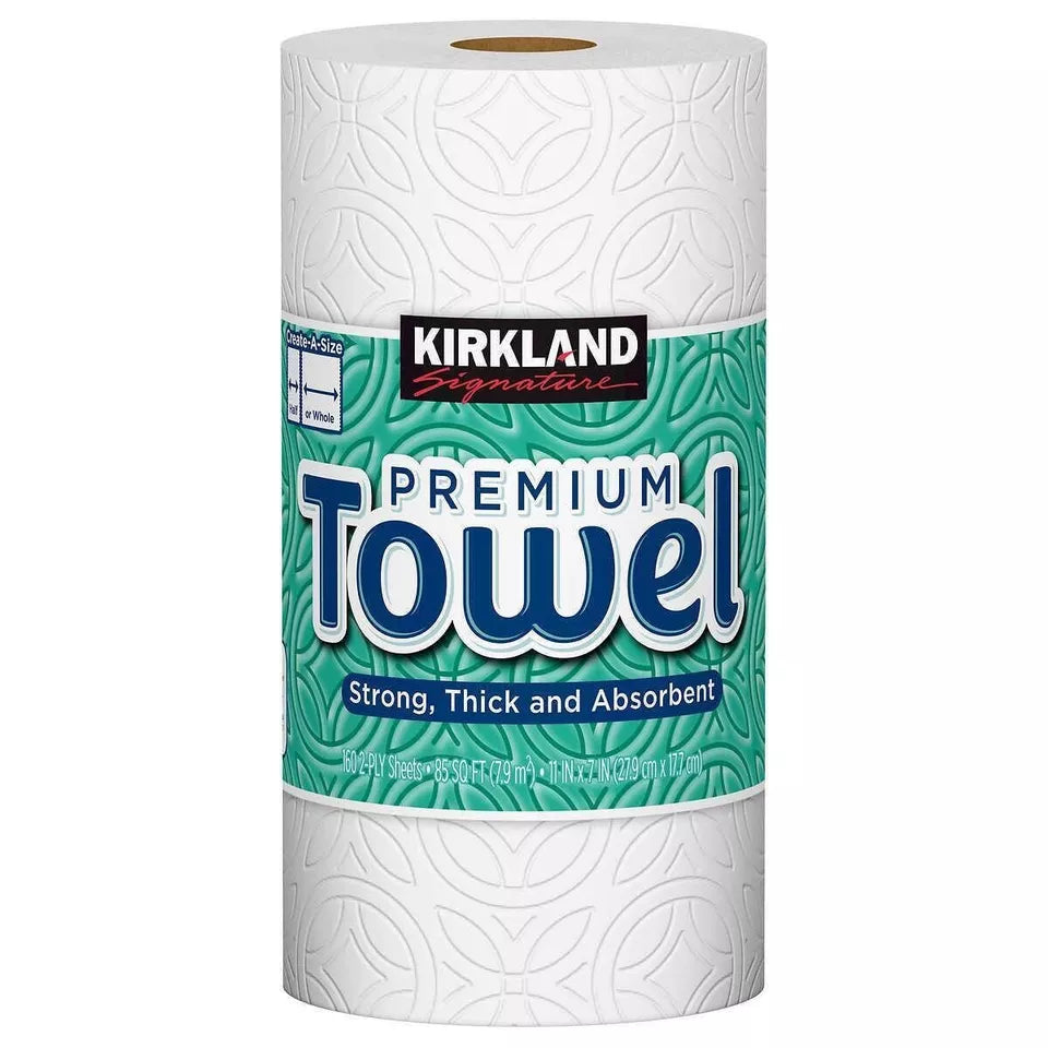 Kirkland Signature Paper Towels 2-Ply 12 ct, 160 Sheets