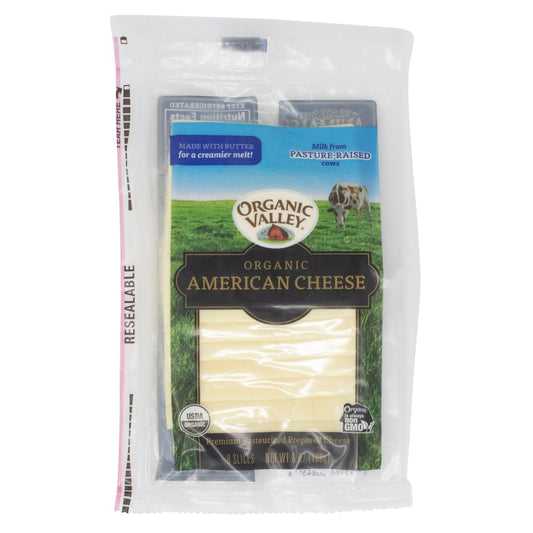 Organic Valley Organic American Cheese Slices, 6 oz
