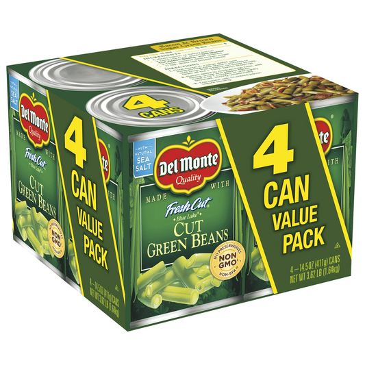 Del Monte Mixed Green Beans, 4 Count