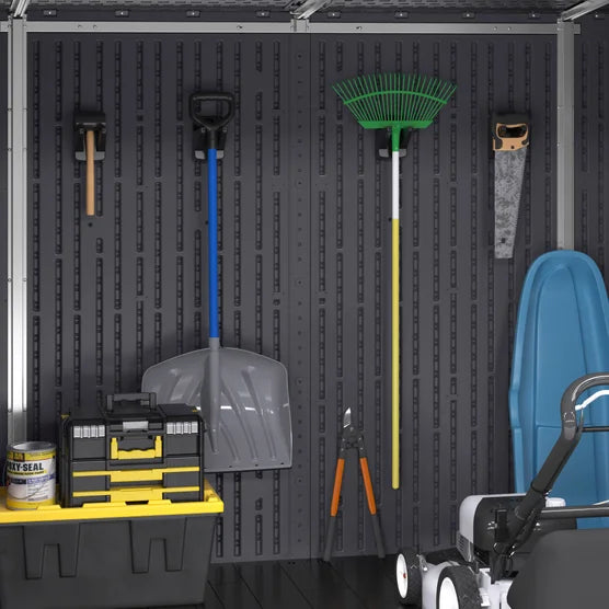 Suncast Modernist 8’x7’ Dual Barn Door Storage Shed*