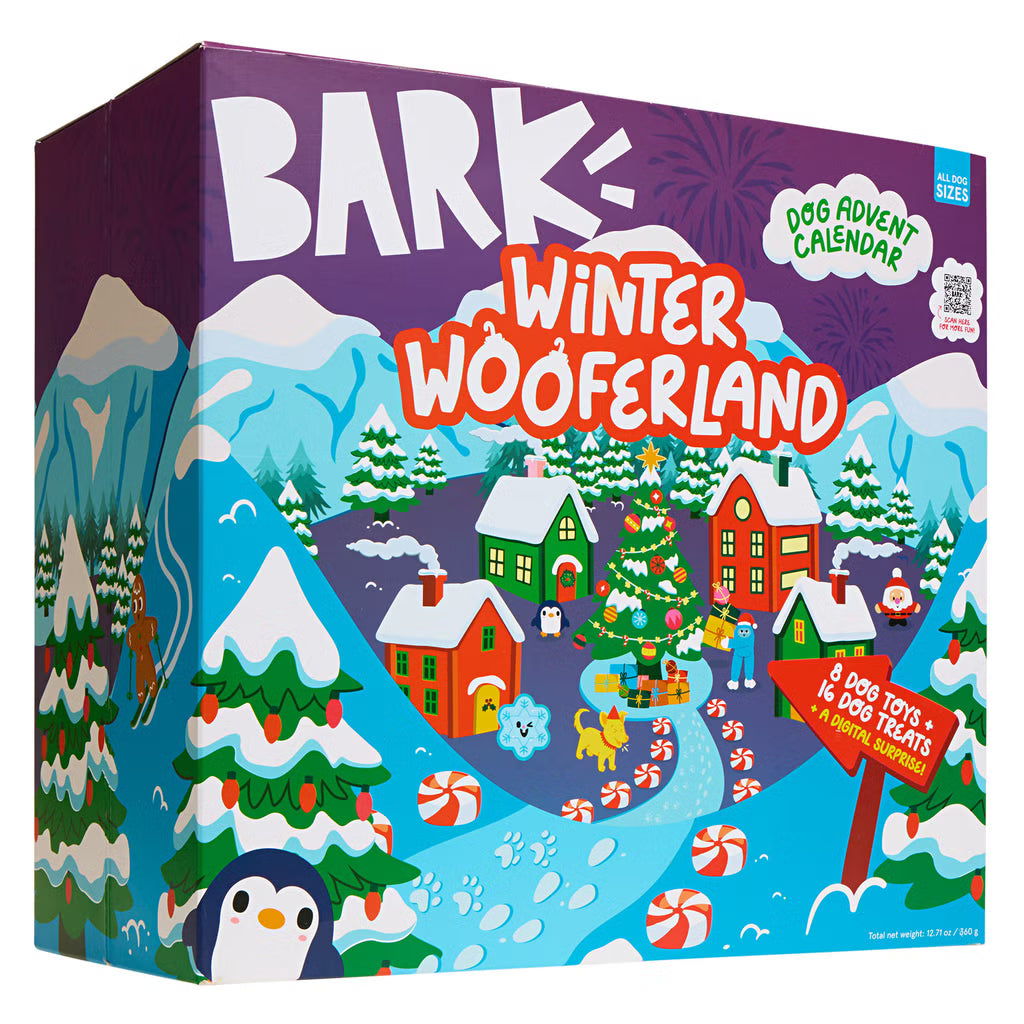 BARK Winter Wooferland Toy and Treat Dog Advent Calendar
