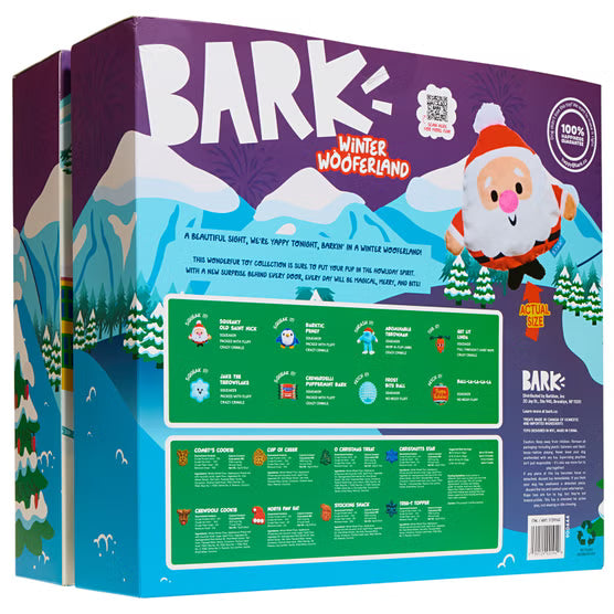 BARK Winter Wooferland Toy and Treat Dog Advent Calendar