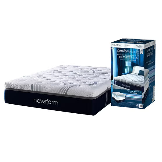 Novaform 14” ComfortGrande Advanced Gel Memory Foam Mattress, Queen*
