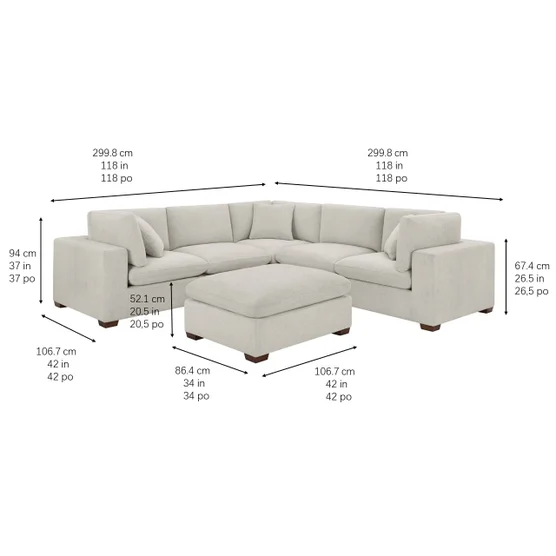 Thomasville Lowell 6-piece Modular Sectional*