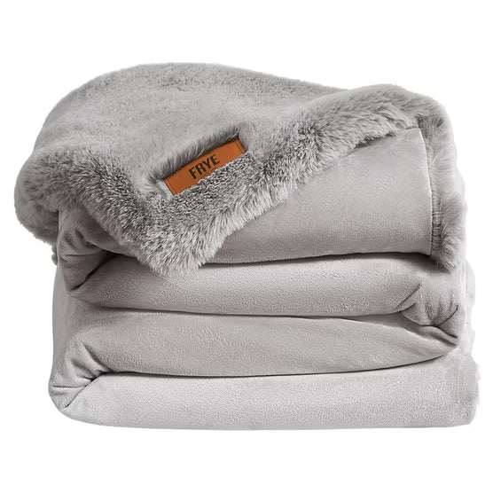 FRYE Luxe Faux Fur Throw 60 in x 70 in