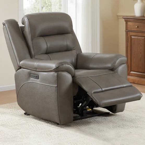 Mason Leather Power Recliner with Power Headrest*