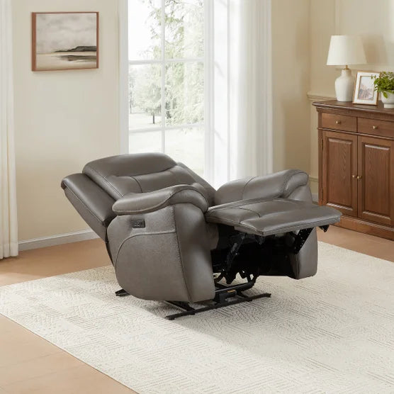 Mason Leather Power Recliner with Power Headrest*