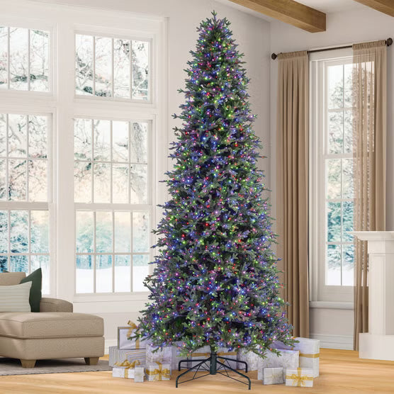 12' Pre-Lit Radiant Micro LED with Twinkle Artificial Christmas Tree*