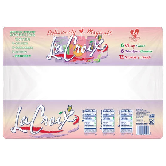 LaCroix Sparkling Water, Variety Pack, 12 fl oz, 24 ct