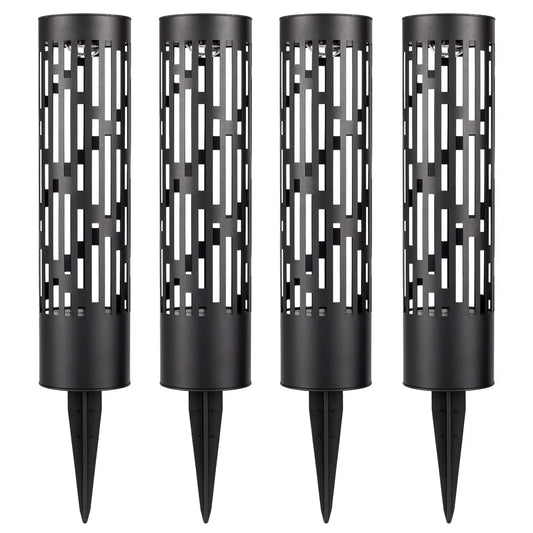 Rotating Solar Bollard Lights, 4-pack