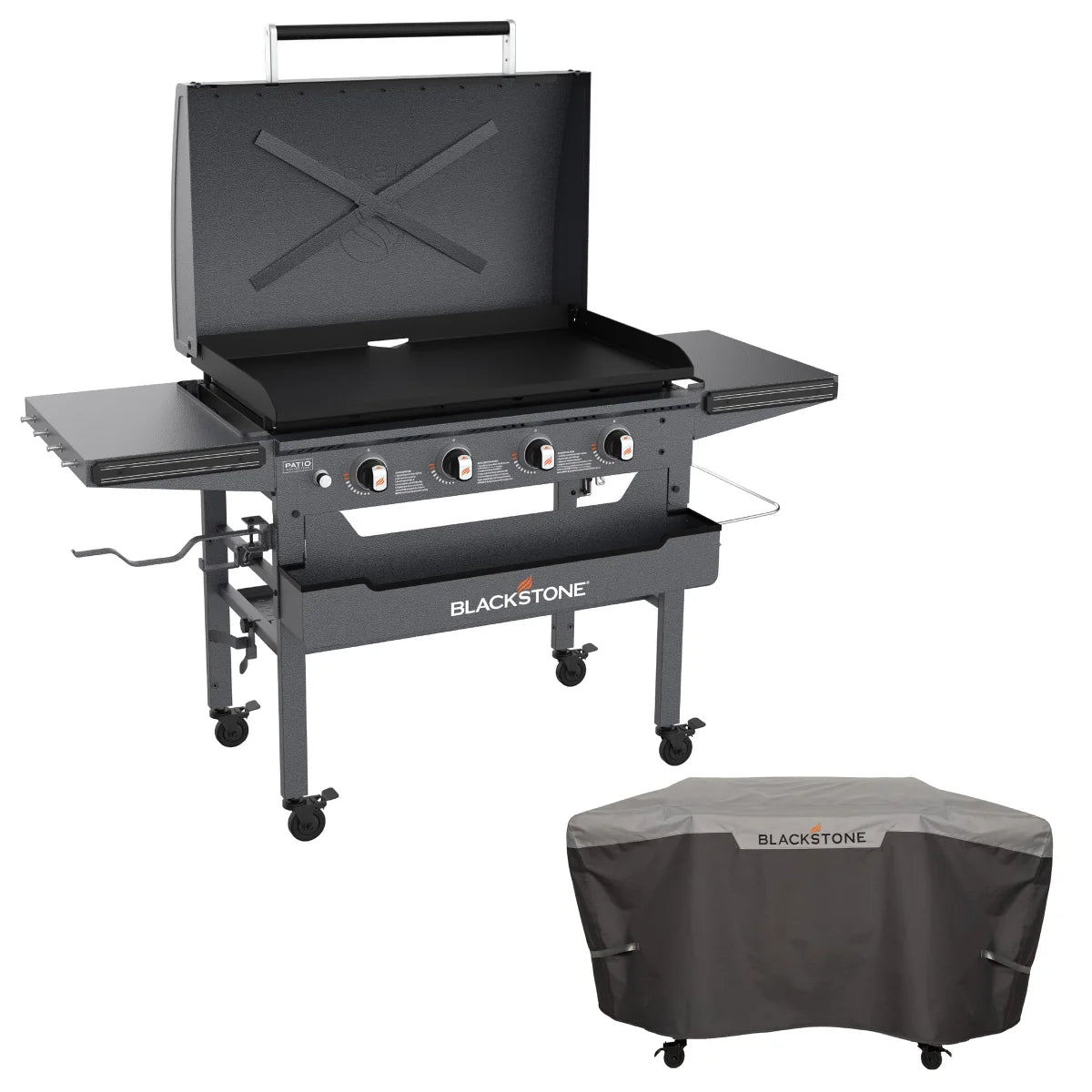 Blackstone 36” Omnivore Griddle with Hinged Hood and Soft Cover *