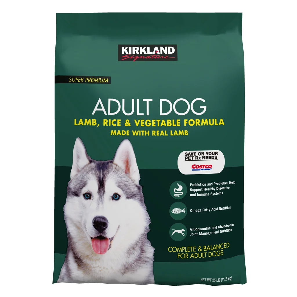 Kirkland Signature Adult Formula Lamb, Rice and Vegetable Dog Food 25 lb.