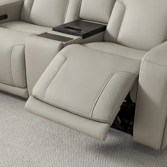 Alton Leather Power Reclining Sofa with Power Headrests and Cooling Unit*