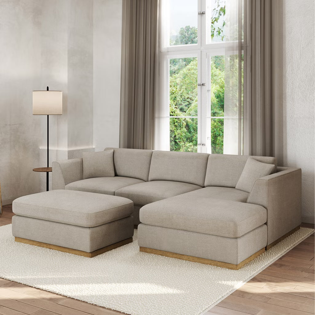 Henredon Caley Reversible Sofa Chaise with Ottoman*
