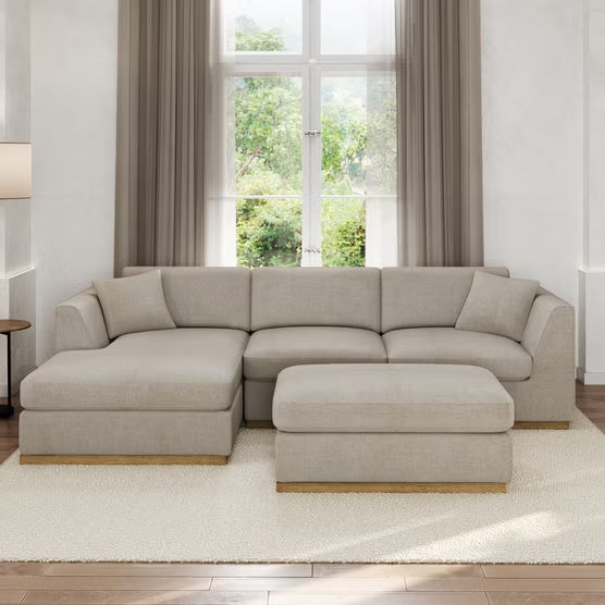 Henredon Caley Reversible Sofa Chaise with Ottoman*