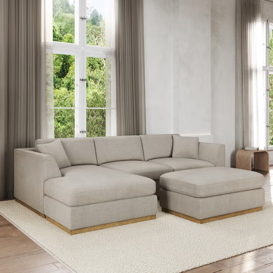 Henredon Caley Reversible Sofa Chaise with Ottoman*