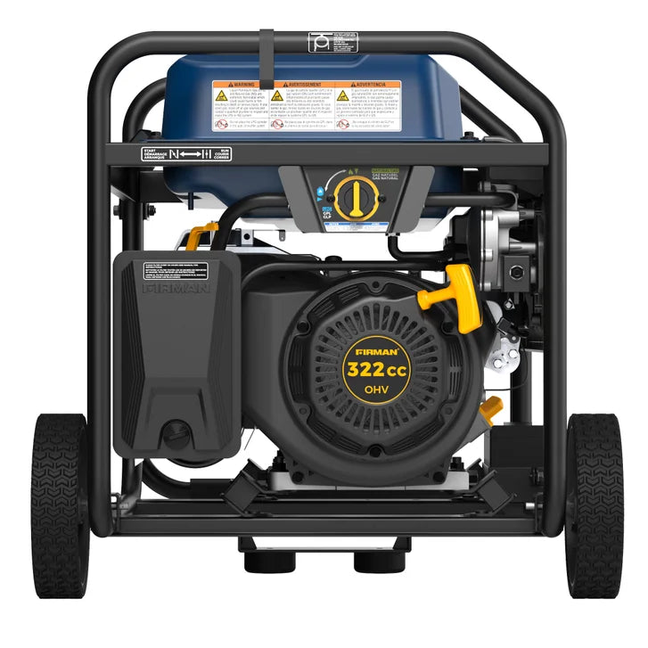 Firman Tri Fuel Portable Generator 7850/6300W Electric Start, Gas, CO Alert*