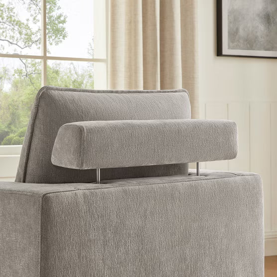 Aiden & Ivy Sereen Fabric Swivel Accent Chair, Taupe*