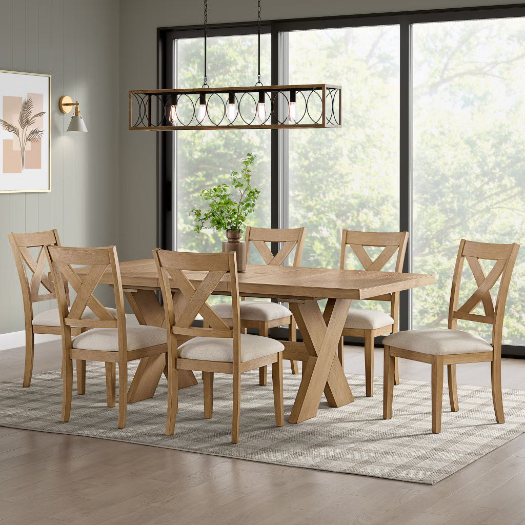 Bayside Furnishings Augusta Dining Table and 6 Chairs*