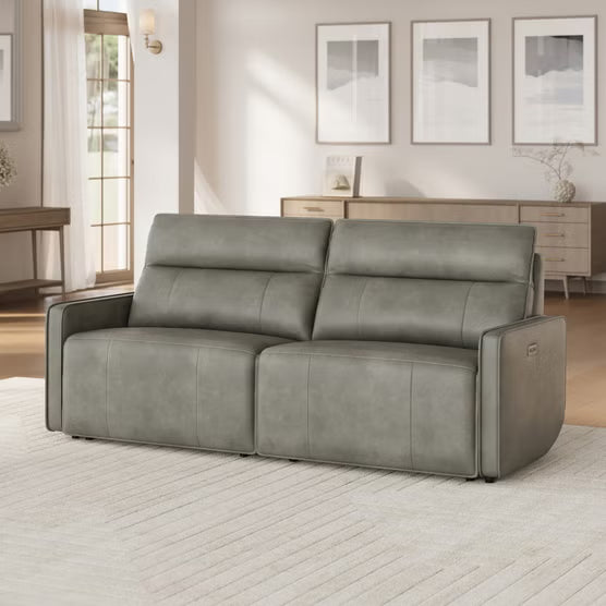 Henredon Keira Leather Power Reclining Sofa with Power Headrests*