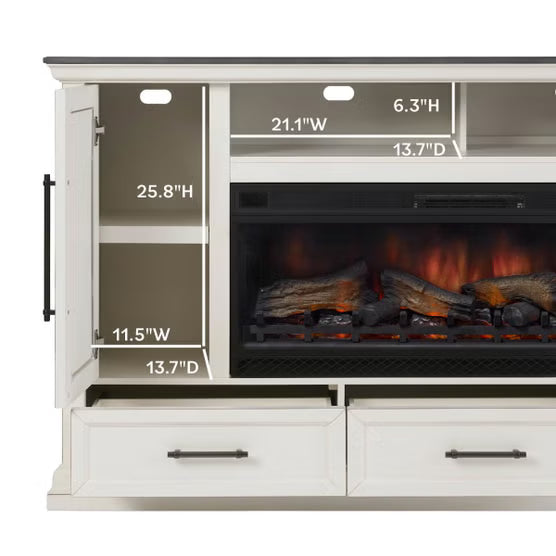 Tresanti Juliette 75” Console with Electric Fireplace*