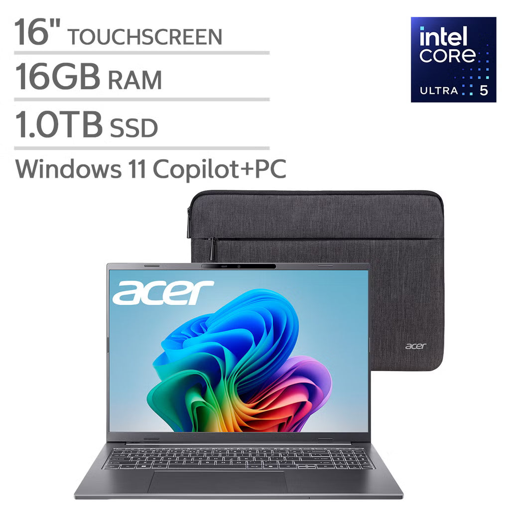 Acer Aspire 16" AI Copilot+ PC Touchscreen Laptop*