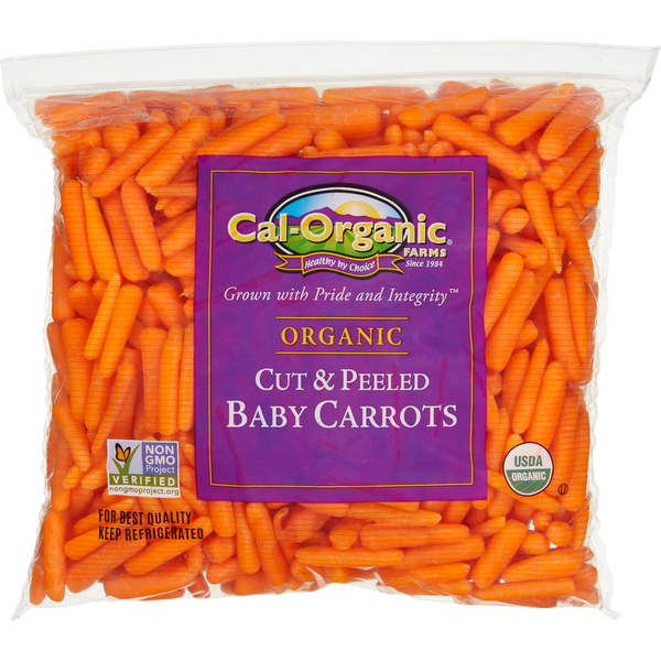 Organic Peeled Carrots, 2 lbs, 2-count, 64oz
