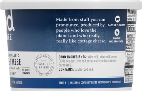 Good Culture Simply Whole Milk 4% Cottage Cheese Tub, 16oz