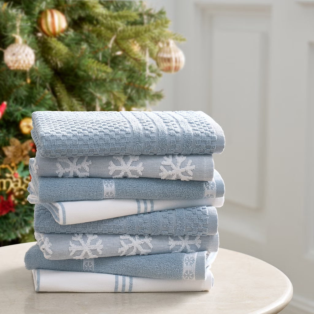 Holiday Kitchen Towels, 8-pack (multiple colors)