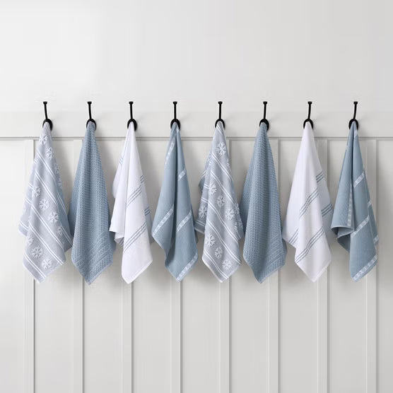 Holiday Kitchen Towels, 8-pack (multiple colors)