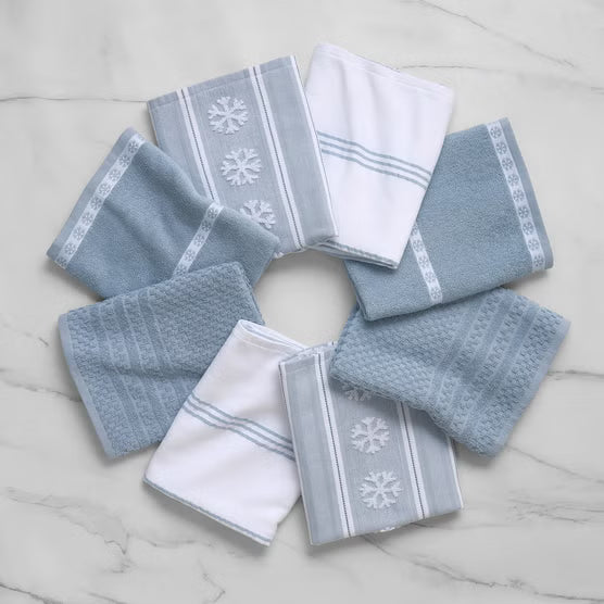 Holiday Kitchen Towels, 8-pack (multiple colors)
