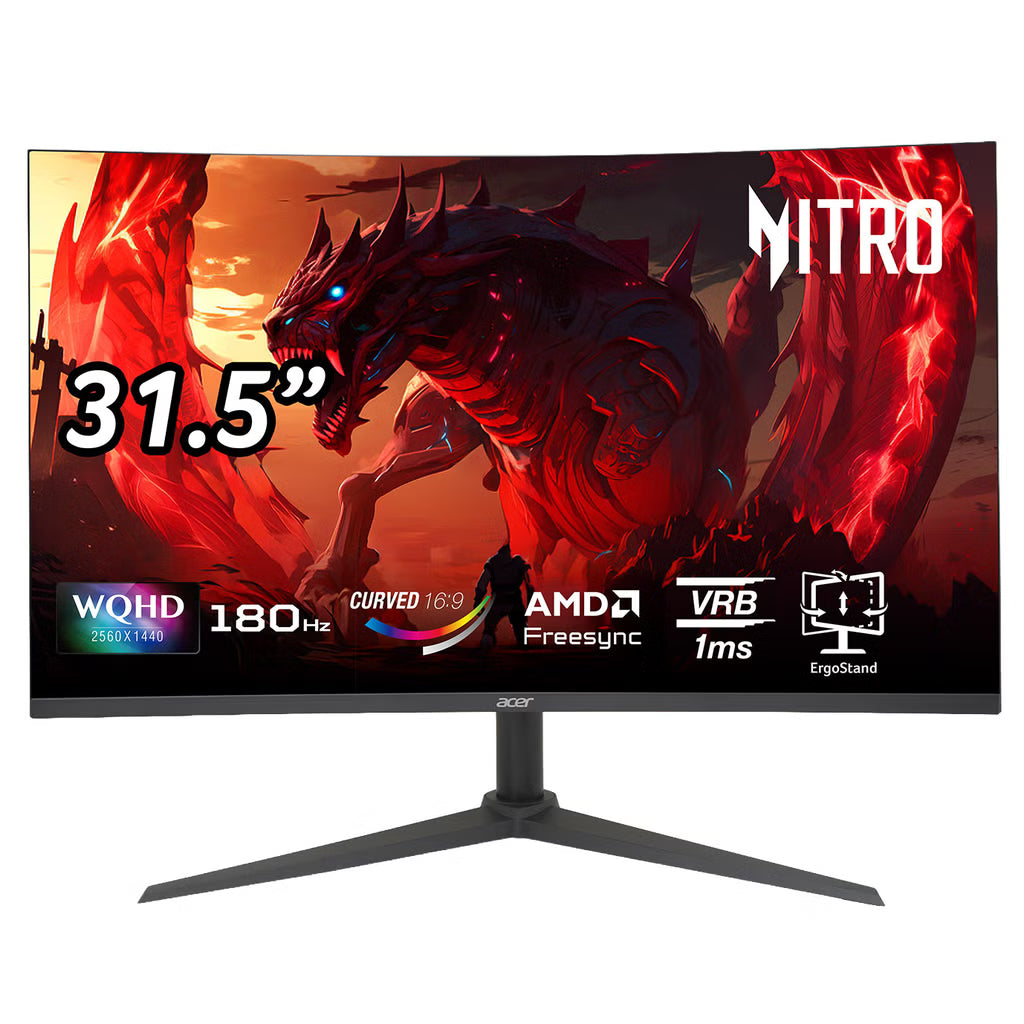 Acer Nitro 32" Class 180Hz WQHD Curved Gaming Monitor*