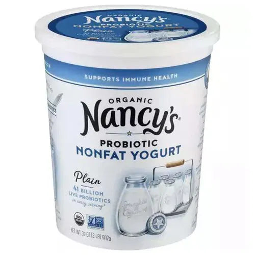 Nancy's Organic Plain Non Fat Yogurt, 32 oz