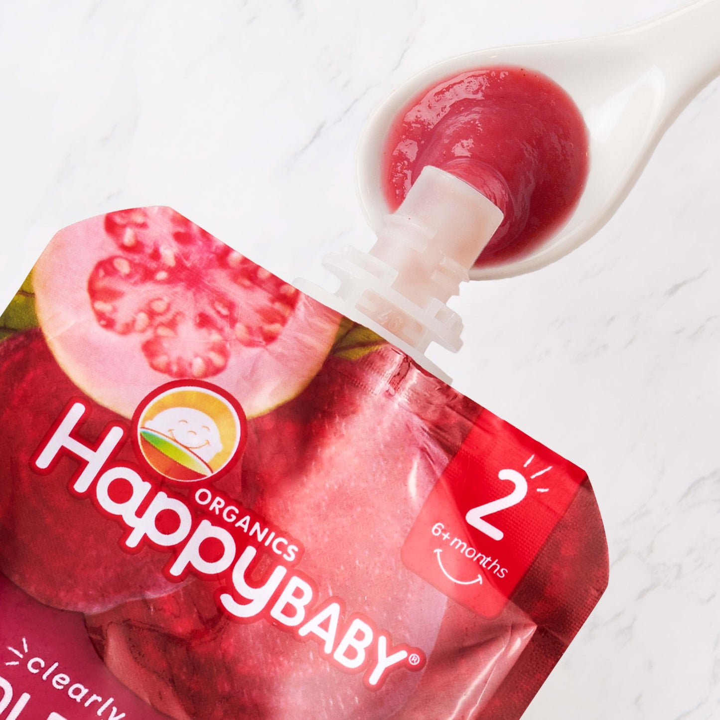 Happy Baby Apple Guava and Beet Baby Food, 4 oz