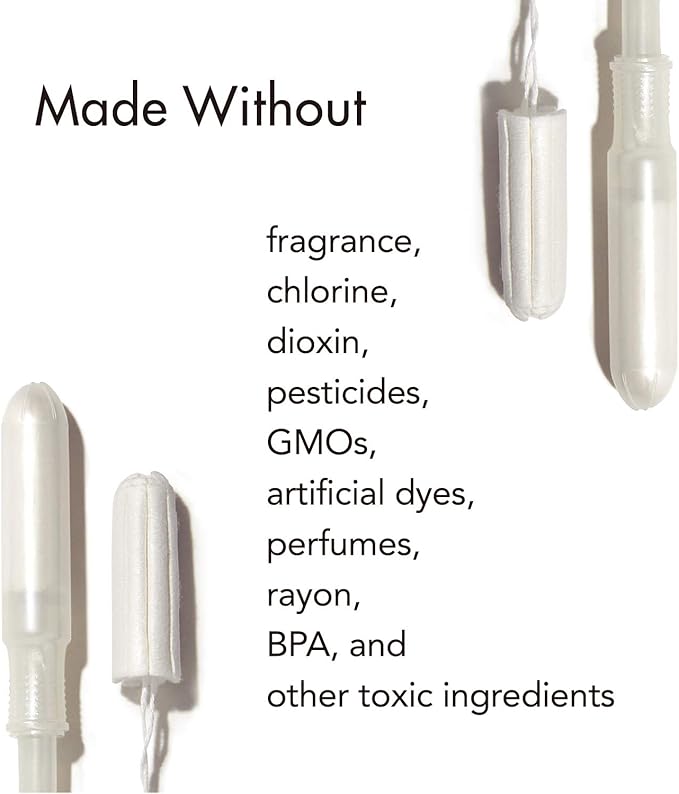Rael Organic Regular Cotton Tampons, 16 Count