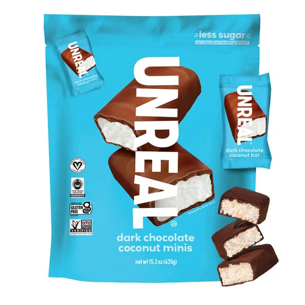 UNREAL Chocolate Dark Coconut Bar Bag, 15.3 oz