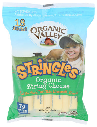 Organic Valley Stringles Organic String Cheese, 18 oz