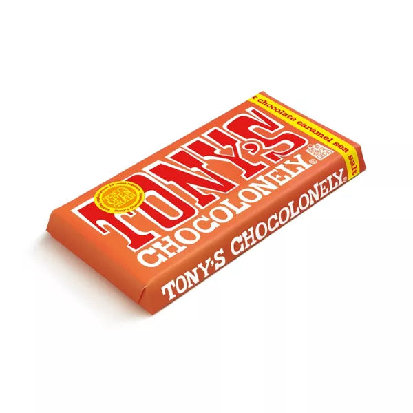 Tony's Chocolonely Caramel & Sea Salt Milk Chocolate Bar, 6.35 oz