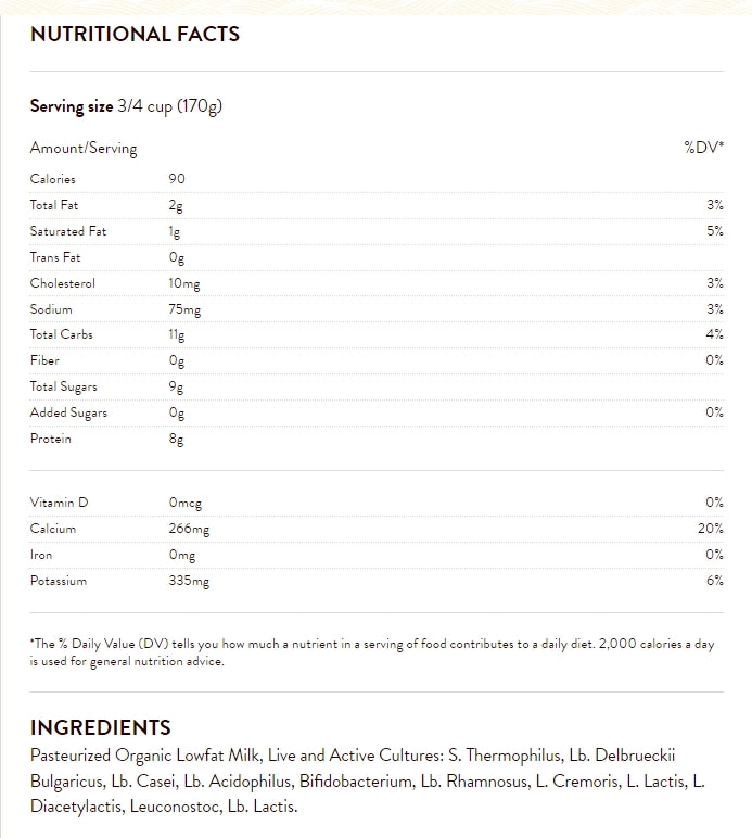 Straus Organic Lowfat Plain Kefir, 32 oz