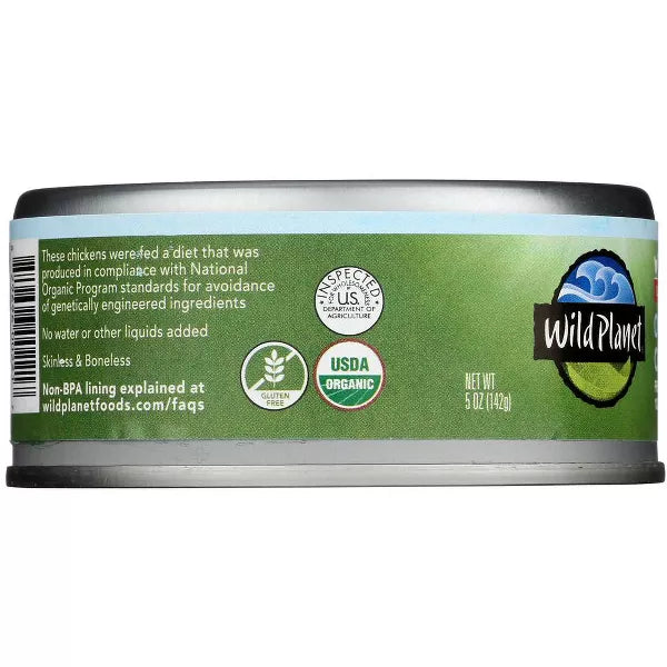 Wild Planet Organic Roasted Chicken Breast No Salt Added, 5 oz