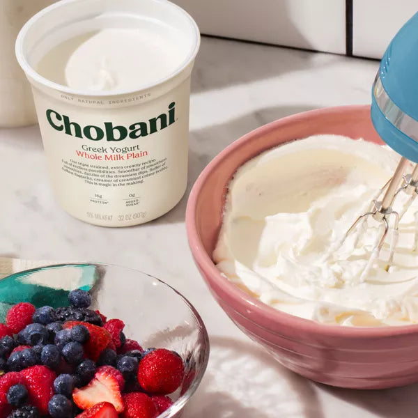 Chobani® Greek Yogurt Nonfat 55% Whole Milk Plain, 32 oz