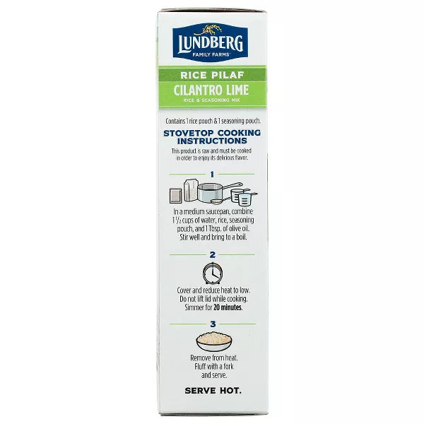 Lundberg Organic Cilantro Lime Rice & Seasoning Mix, 5.5 oz