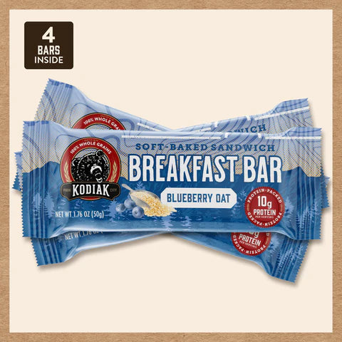 Kodiak Blueberry Oat Soft-Baked Sandwich Breakfast Bars, 7.05 oz