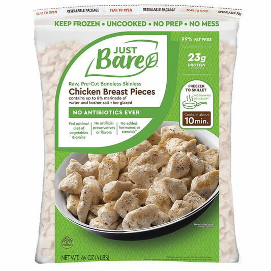 Just Bare ABF Chicken Breast Pieces, 4 lbs