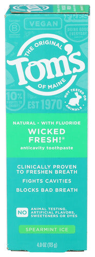 Tom's of Maine 'Wicked Fresh!' Spearmint Fluoride Toothpaste, 4 oz