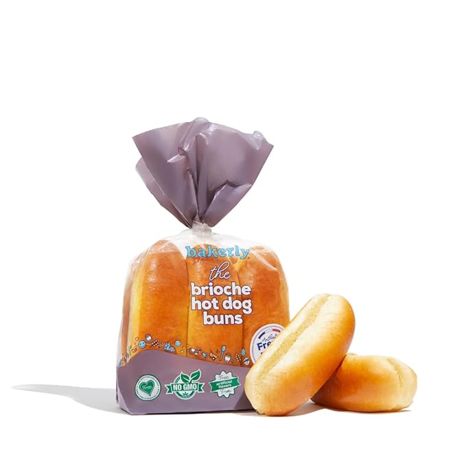 Bakerly Brioche Hot Dog Buns 6 count